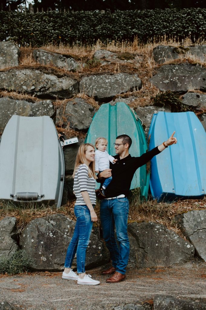 séance famille lifestyle mesquer ballade portrait parents enfant bateaux