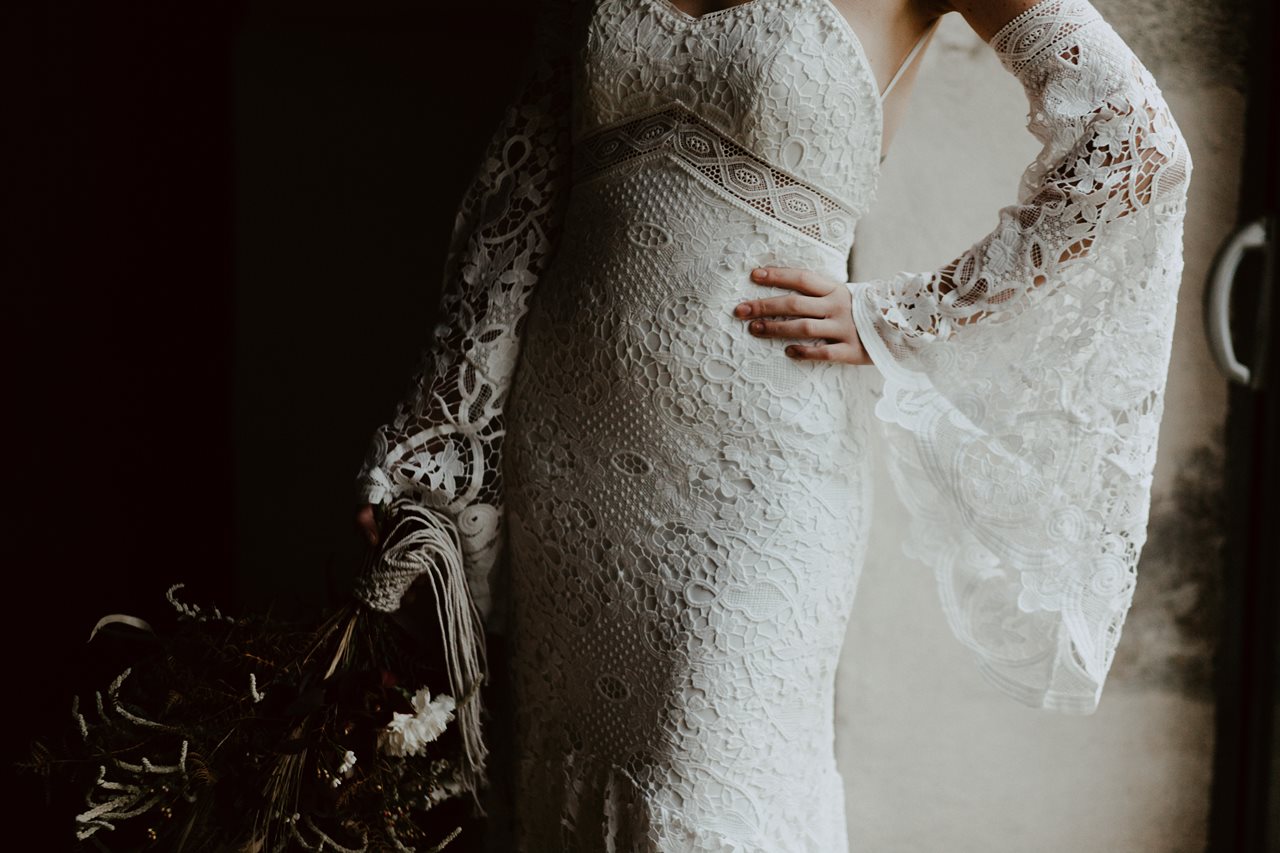 mariage bohème préparation mariée robe Kamelion