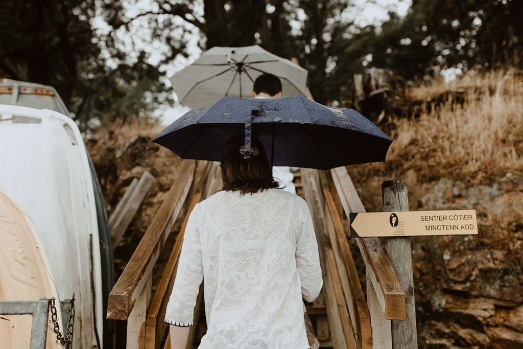 photo balade amoureux parapluie